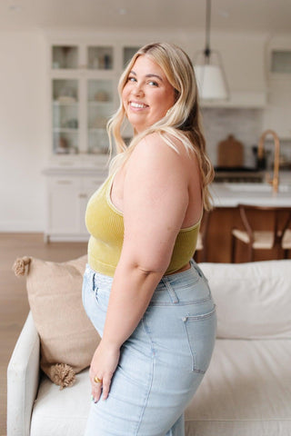 Rendezvous Crop Tank In Mustard - Crazy Daisy Boutique