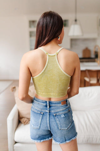 Rendezvous Crop Tank In Mustard - Crazy Daisy Boutique