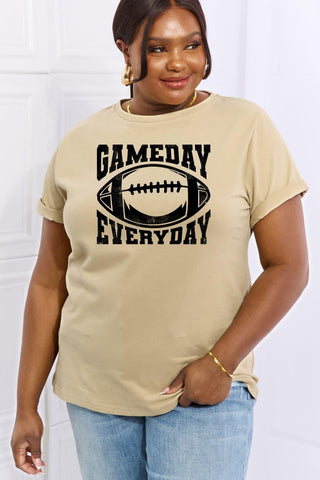 Simply Love Full Size GAMEDAY EVERYDAY Graphic Cotton Tee - Crazy Daisy Boutique