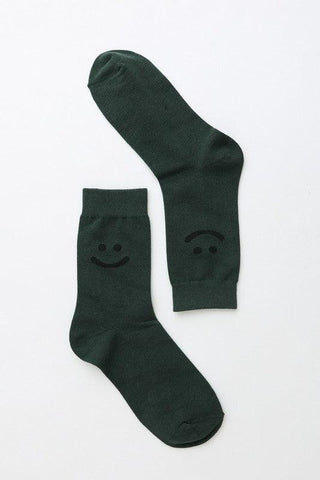 Smiley Face Crew Socks - Crazy Daisy Boutique