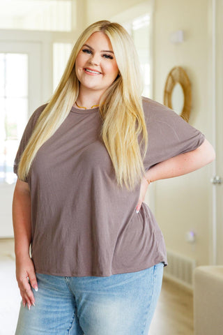 So Good Relaxed Fit Top in Mocha - Crazy Daisy Boutique