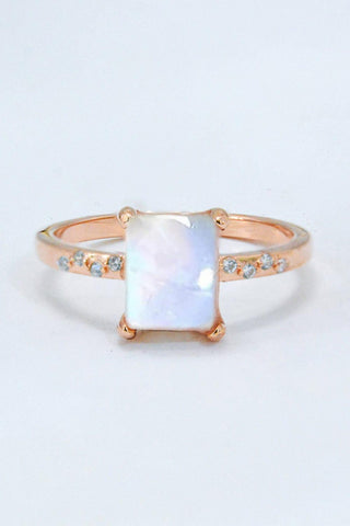 Square Moonstone Ring - Crazy Daisy Boutique