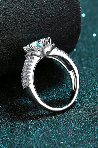 Sterling Silver Moissanite Ring - Crazy Daisy Boutique