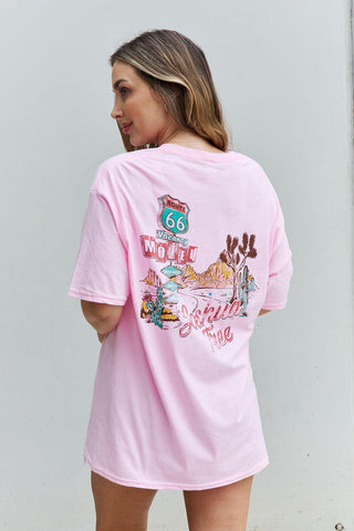 Sweet Claire "Wish You Were Here" Oversized Graphic T-Shirt - Crazy Daisy Boutique