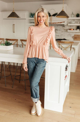 Sweet Confession Top In Blush - Crazy Daisy Boutique