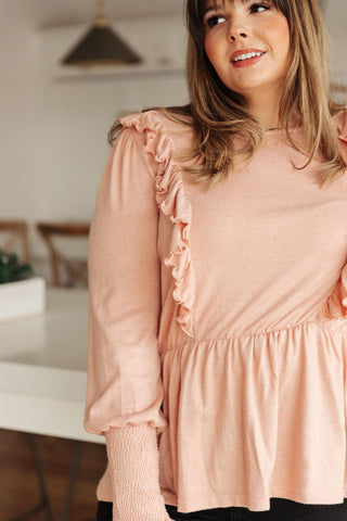 Sweet Confession Top In Blush - Crazy Daisy Boutique