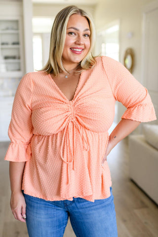 Sweet Sherbet Swiss Dot Top - Crazy Daisy Boutique