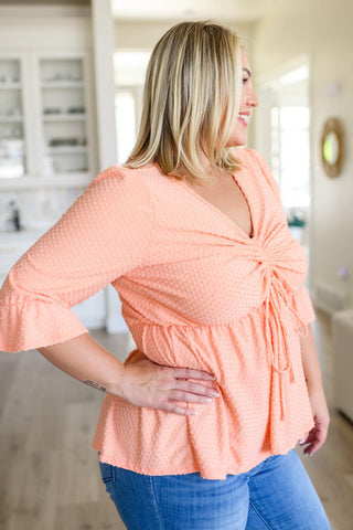 Sweet Sherbet Swiss Dot Top - Crazy Daisy Boutique