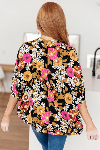 Take Another Chance Floral Print Top - Crazy Daisy Boutique