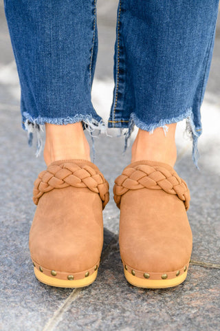 Taylor Braided Clogs In Brown - Crazy Daisy Boutique