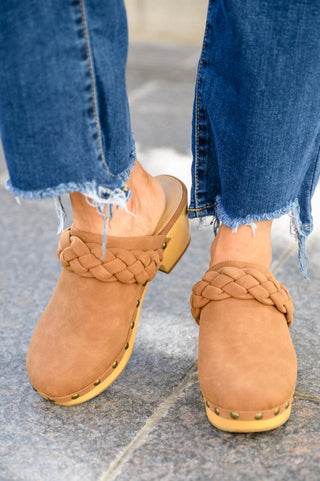 Taylor Braided Clogs In Brown - Crazy Daisy Boutique