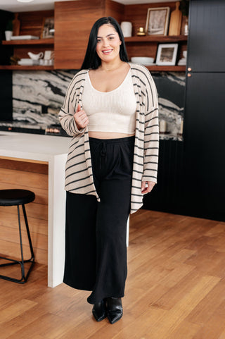 Weekend Adventure Striped Longline Cardigan - Crazy Daisy Boutique