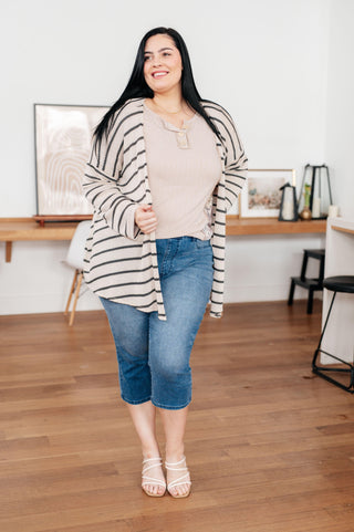 Weekend Adventure Striped Longline Cardigan - Crazy Daisy Boutique