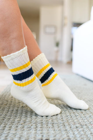 World's Best Dad Socks in Navy and Yellow - Crazy Daisy Boutique