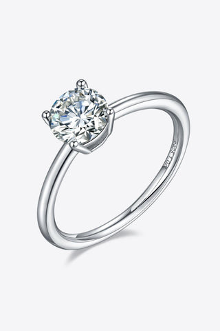 1 Carat Moissanite 925 Sterling Silver Solitaire Ring - Crazy Daisy Boutique