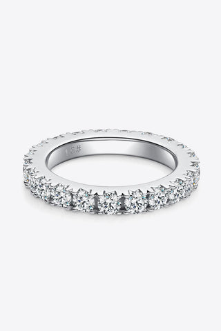 2.3 Carat Moissanite 925 Sterling Silver Eternity Ring - Crazy Daisy Boutique