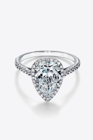2 Carat Moissanite Teardrop Cluster Ring - Crazy Daisy Boutique