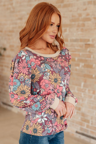 A Florists Dream Long Sleeve Pullover - Crazy Daisy Boutique