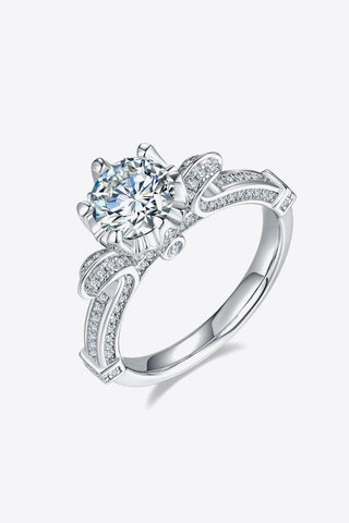 Adored 1 Carat Moissanite 925 Sterling Silver Ring - Crazy Daisy Boutique