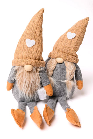 Coffee Lover Gnomes Set of 2 in Beige - Crazy Daisy Boutique
