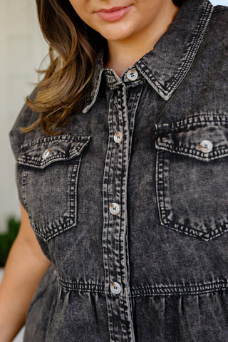 Cool and Carefree Denim Button Down - Crazy Daisy Boutique