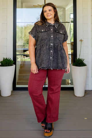 Cool and Carefree Denim Button Down - Crazy Daisy Boutique