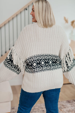 Don't Waver Fringe Detail Sweater - Crazy Daisy Boutique