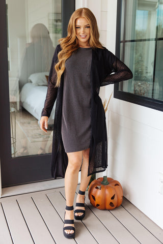 Everyday Favorite Ribbed Knit Dress in Black - Crazy Daisy Boutique