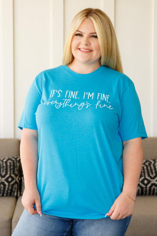 Everything's Fine Graphic Tee - Crazy Daisy Boutique