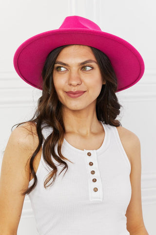 Fame Keep Your Promise Fedora Hat in Pink - Crazy Daisy Boutique