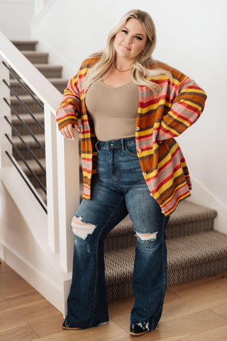 Henny Penny Striped Cardigan - Crazy Daisy Boutique