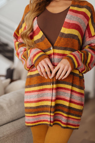 Henny Penny Striped Cardigan - Crazy Daisy Boutique