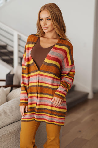 Henny Penny Striped Cardigan - Crazy Daisy Boutique