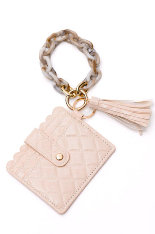 Hold Onto You Wristlet Wallet in Cream - Crazy Daisy Boutique