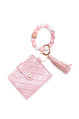 Hold Onto You Wristlet Wallet in Pink - Crazy Daisy Boutique