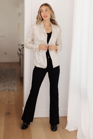 I Know You're Busy Sequin Blazer - Crazy Daisy Boutique