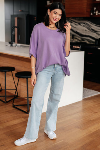 Lilac Whisper Dolman Sleeve Top - Crazy Daisy Boutique