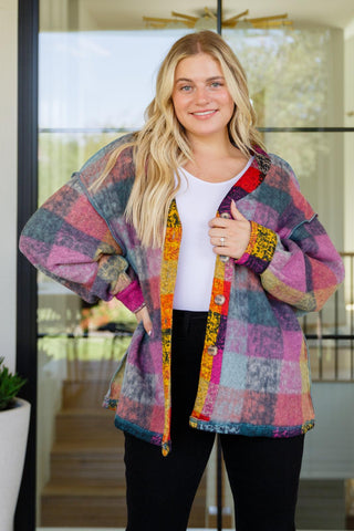 Nothing But Adventure Plaid Cardigan - Crazy Daisy Boutique