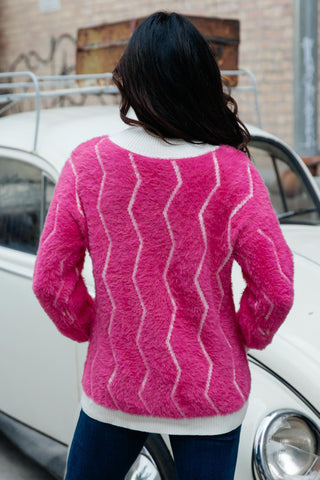 Pop Culture Zig Zag Sweater - Crazy Daisy Boutique