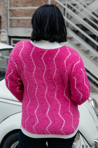 Pop Culture Zig Zag Sweater - Crazy Daisy Boutique