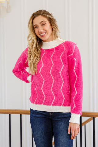 Pop Culture Zig Zag Sweater - Crazy Daisy Boutique