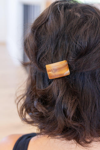 Rectangle Cuff Hair Tie Elastic in Amber - Crazy Daisy Boutique