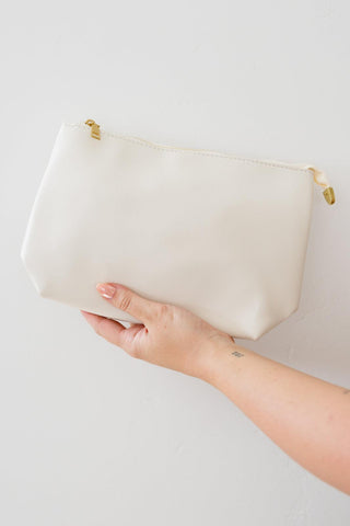 Road Less Traveled Handbag with Zipper Pouch in Cream - Crazy Daisy Boutique