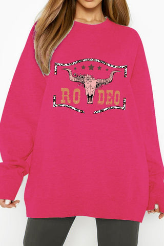 Simply Love Simply Love Full Size Round Neck Dropped Shoulder RODEO Graphic Sweatshirt - Crazy Daisy Boutique
