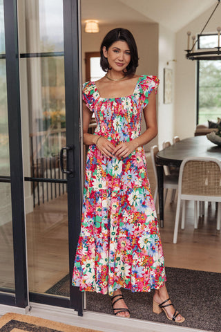 Walk in the Flowers Maxi Dress - Crazy Daisy Boutique