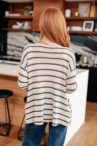 Weekend Adventure Striped Longline Cardigan - Crazy Daisy Boutique