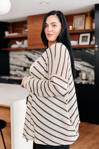 Weekend Adventure Striped Longline Cardigan - Crazy Daisy Boutique